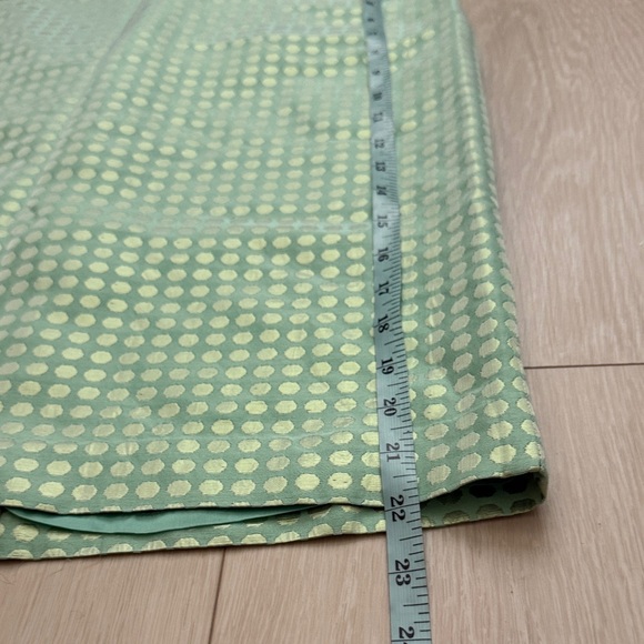 J. Crew Mint Green Polka Dot Pattern Pencil Skirt - Picture 4 of 6
